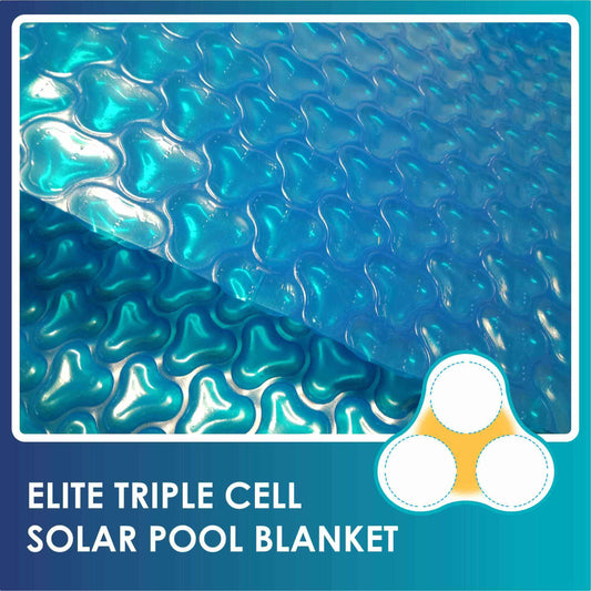 Elite Triple Cell Solar Pool Cover - 610 Micron- 12 Year Pro Rata WarrElite Pool Covers



12 Year Pro Rata Warranty - New Triple Cell Solar Pool Blanket Available in Australia
*Price is per sqm
Please note: When ordering a pool blanket and not a rolleElite Triple Cell Solar Pool Cover - 610 Micron- 12 Year Pro Rata Warranty