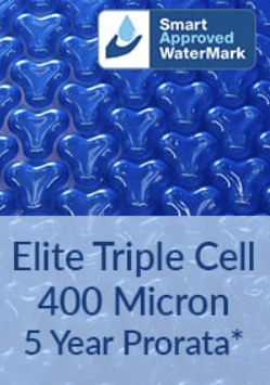 Elite Triple Cell Solar Pool Cover - 400 Micron - 5 Year Pro Rata WarrElite Pool Covers



New Triple Cell Solar Pool Blanket Available in Australia
Please note: When ordering a pool blanket and not a roller, you will need a fitting kit to attach your Elite Triple Cell Solar Pool Cover - 400 Micron - 5 Year Pro Rata Warranty
