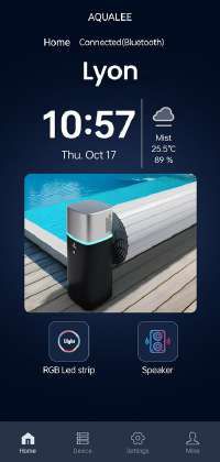 LUMINA mobile app home screen