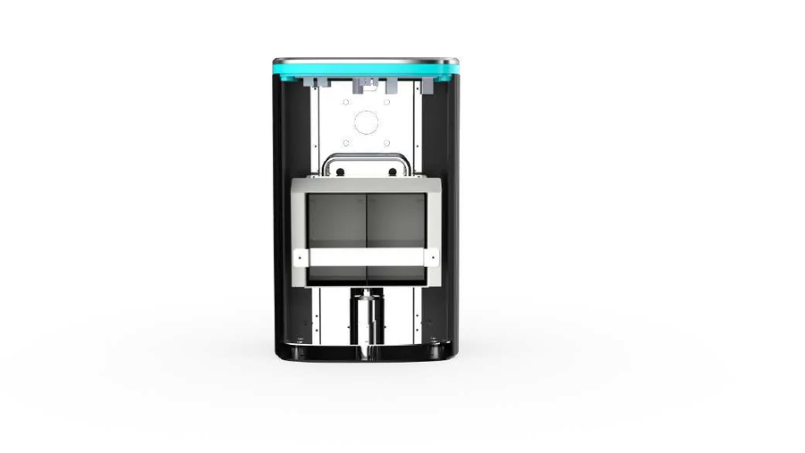 Cutaway of the LUMINA battery housing and RGB light ring