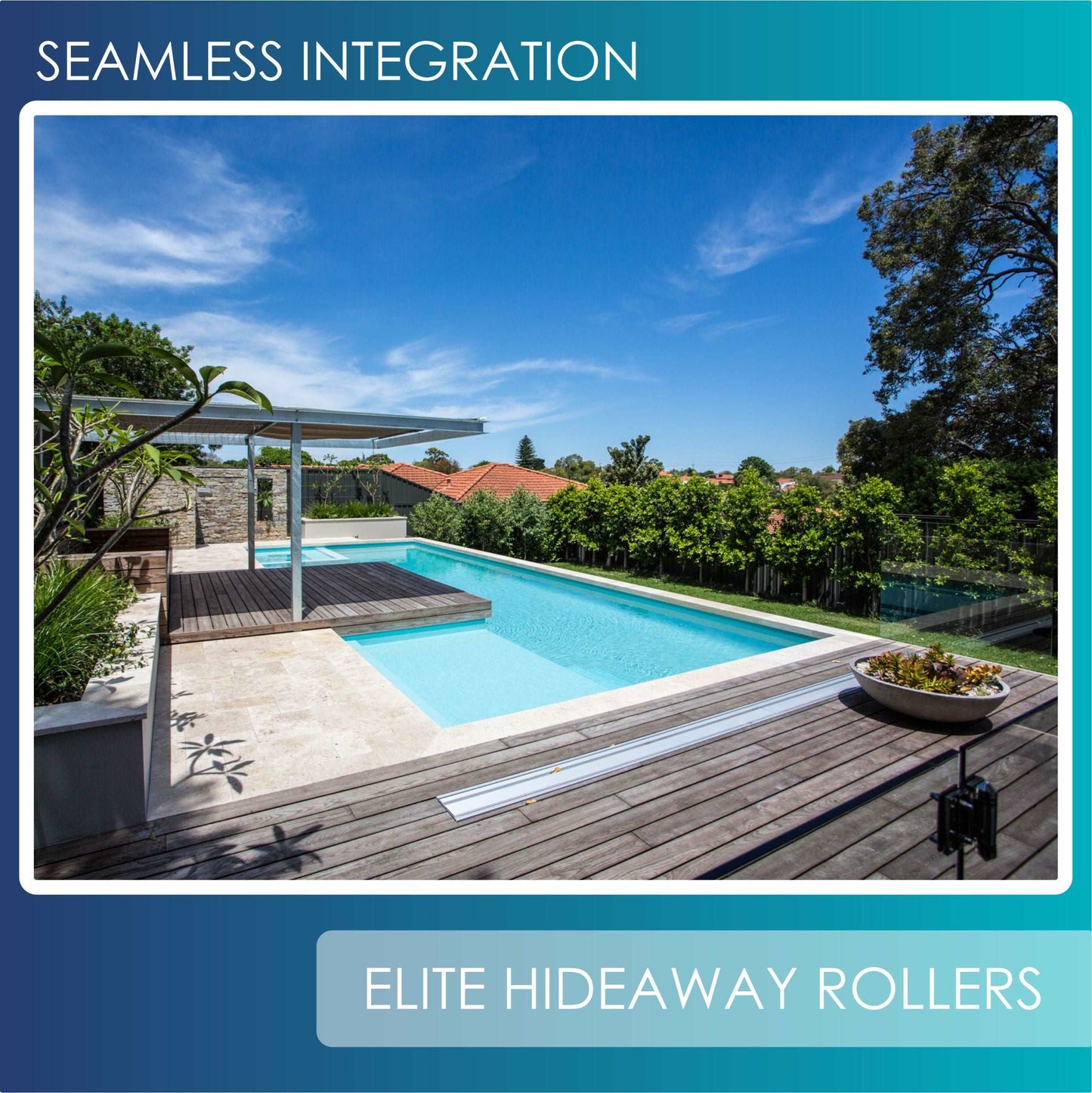 ELITE HIDEAWAY INGROUND POOL COVER ROLLERS