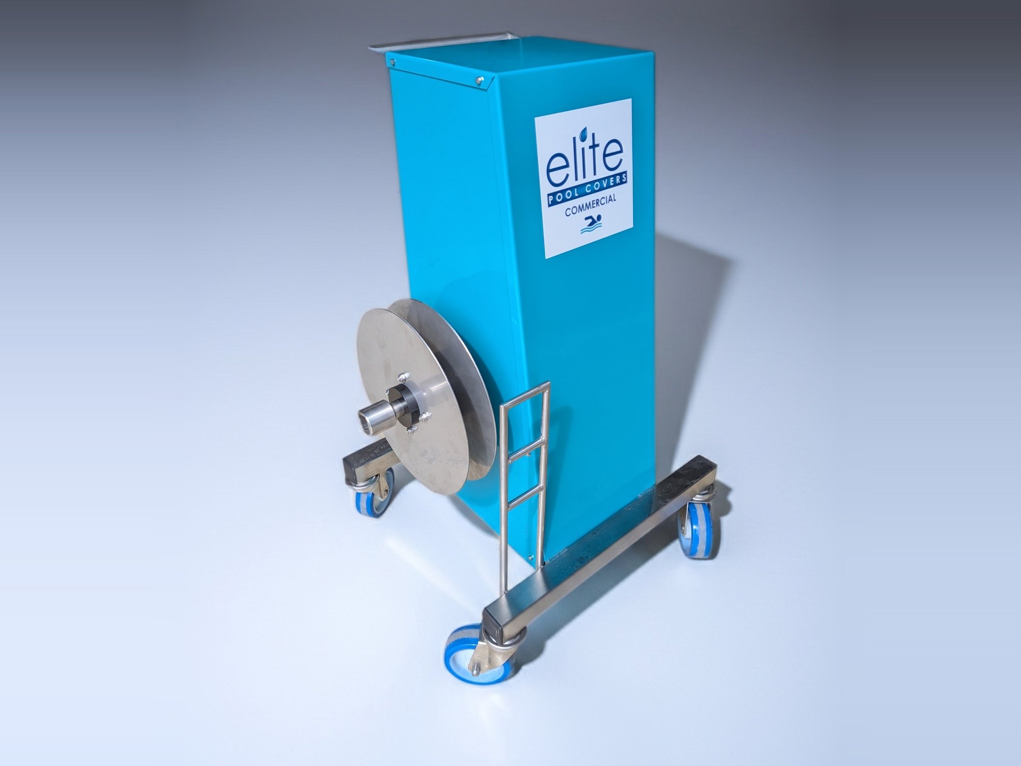Elite commercial mobile blanket drive unit on a stainless castor frame